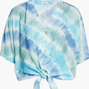 Rails Ocean Mist Thea Tie Top